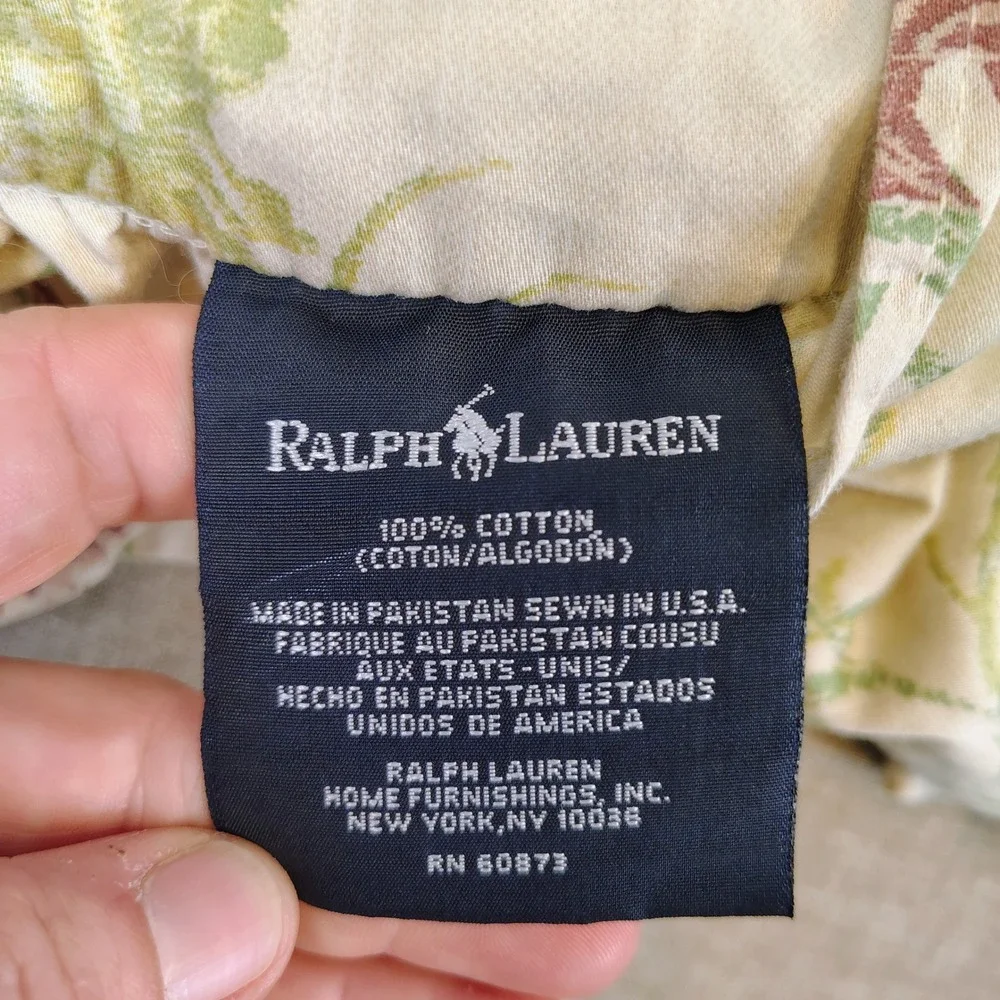 Vintage Ralph Lauren Delilah King Bedding 5pc Sheet Shams Floral Cottagecore